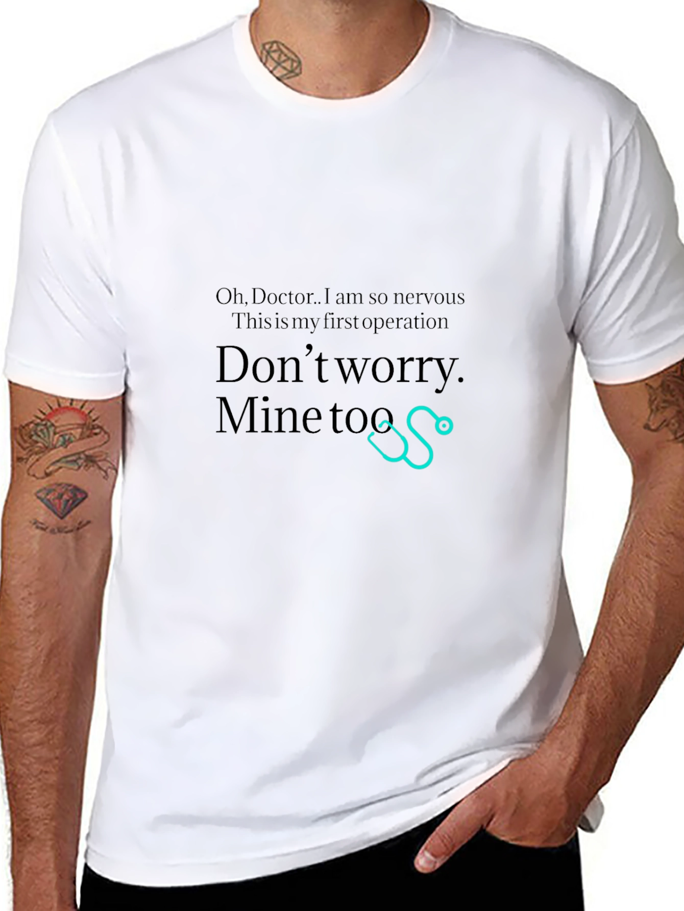 Funny Doctor First Operation Black T-Shirt