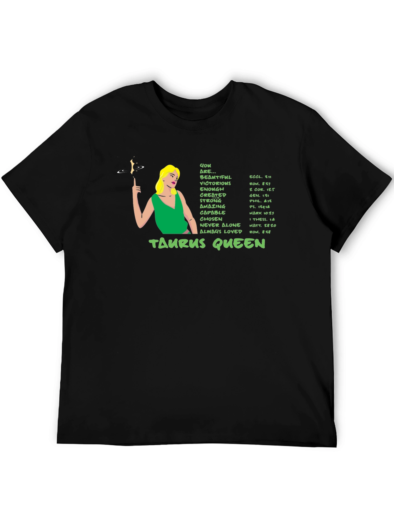 Taurus Queen Zodiac Graphic T-Shirt