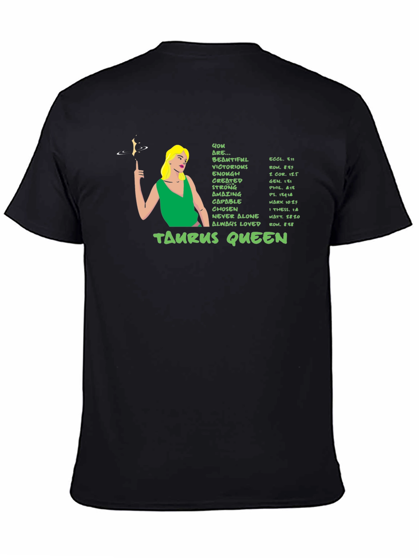 Taurus Queen Zodiac Graphic T-Shirt