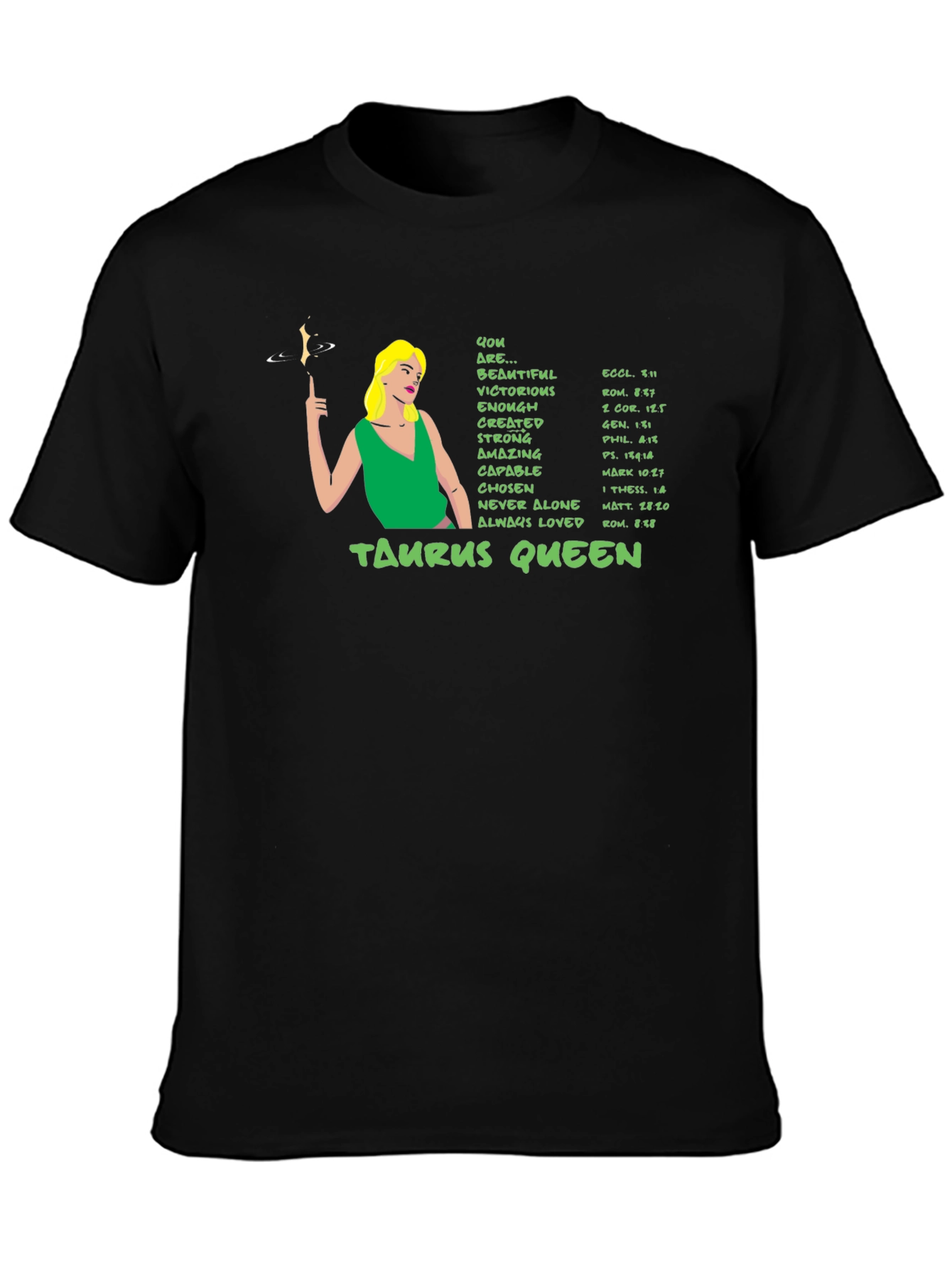 Taurus Queen Zodiac Graphic T-Shirt