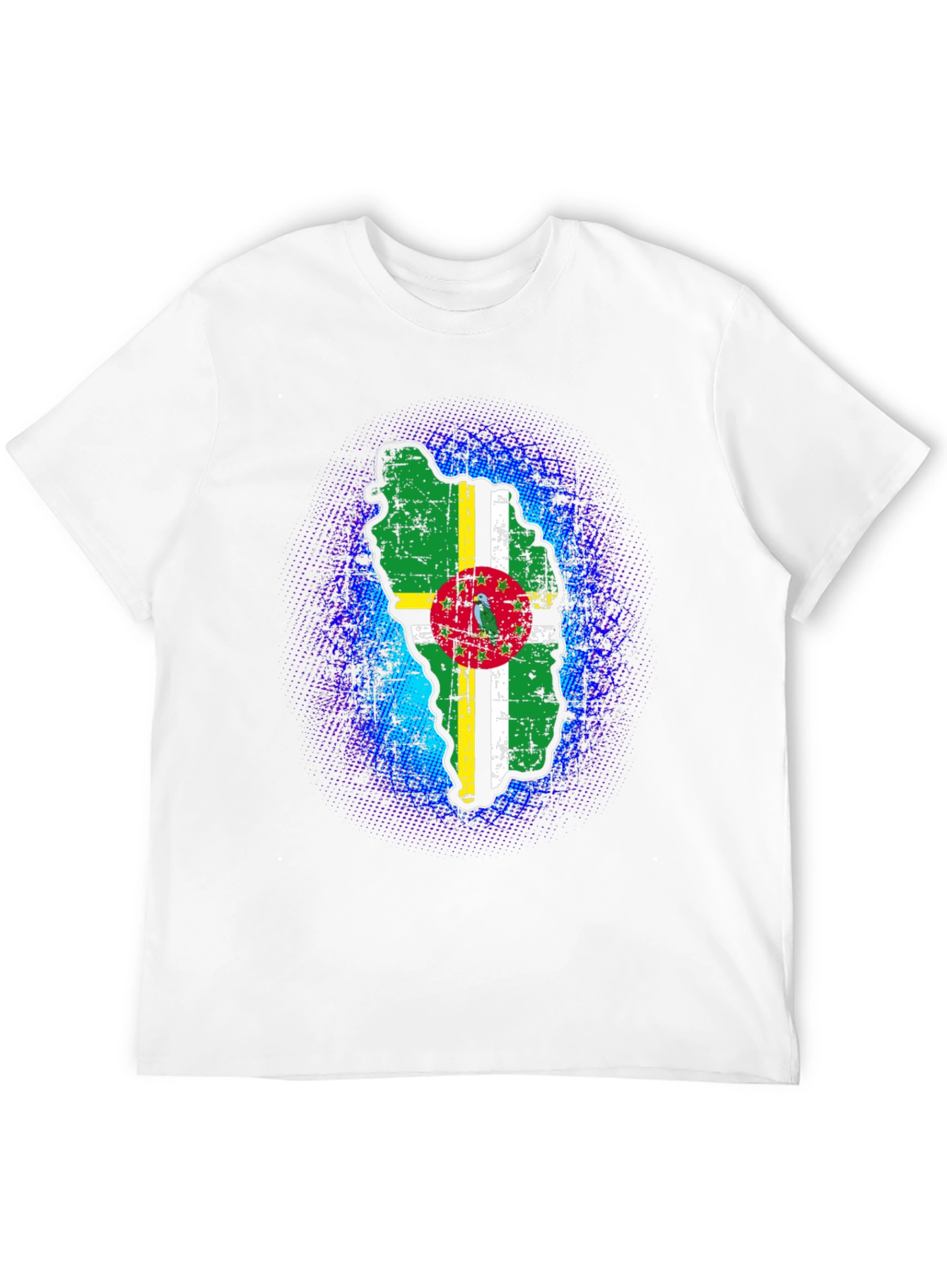 Dominica Flag T-Shirt - Distressed Graphic Tee