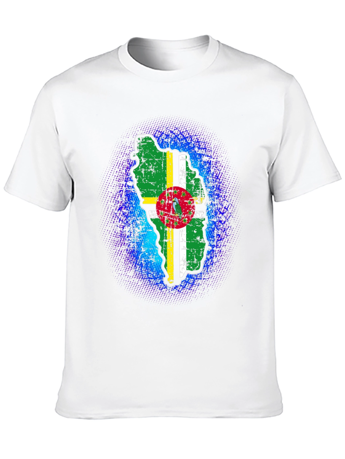 Dominica Flag T-Shirt - Distressed Graphic Tee