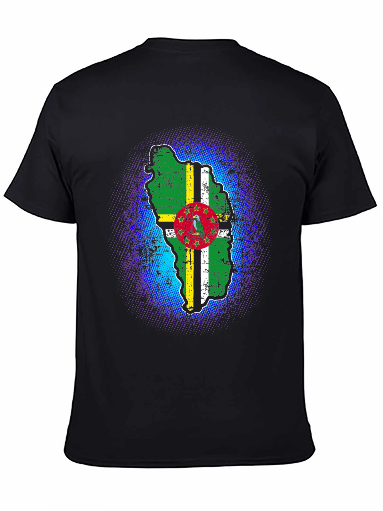 Dominica Flag T-Shirt - Distressed Graphic Tee