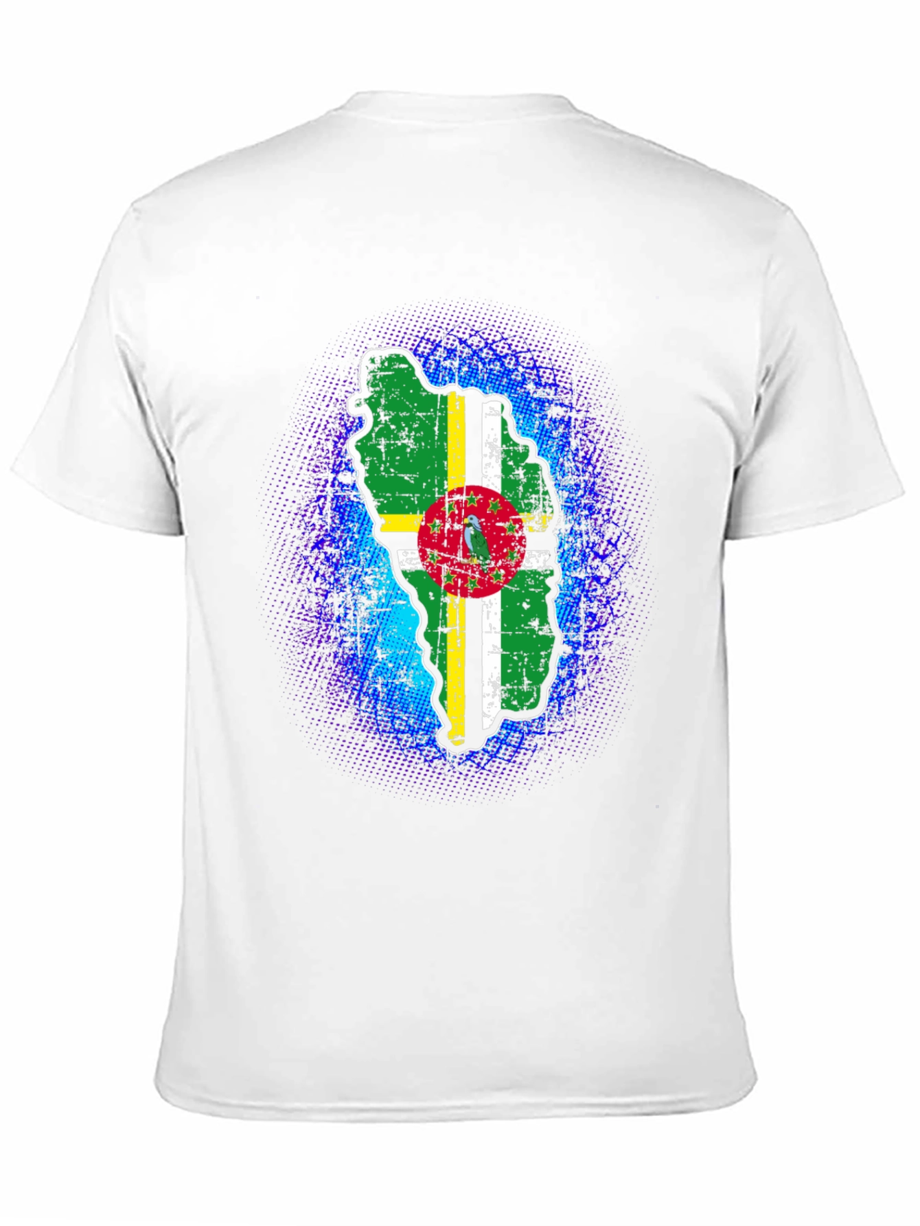 Dominica Flag T-Shirt - Distressed Graphic Tee