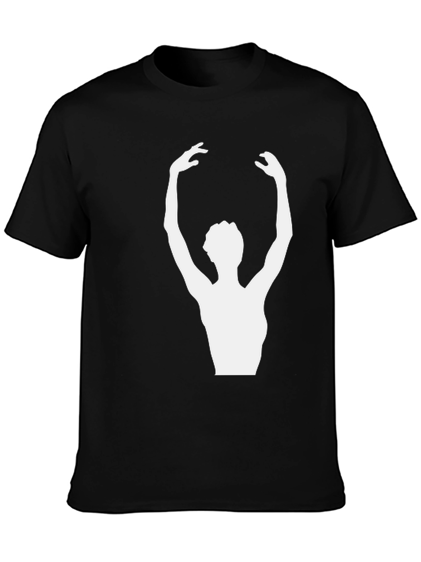Ballerina Graphic Tee - Stylish Unisex Black T-Shirt
