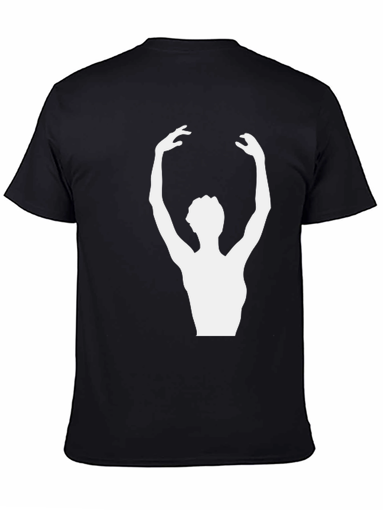 Ballerina Graphic Tee - Stylish Unisex Black T-Shirt