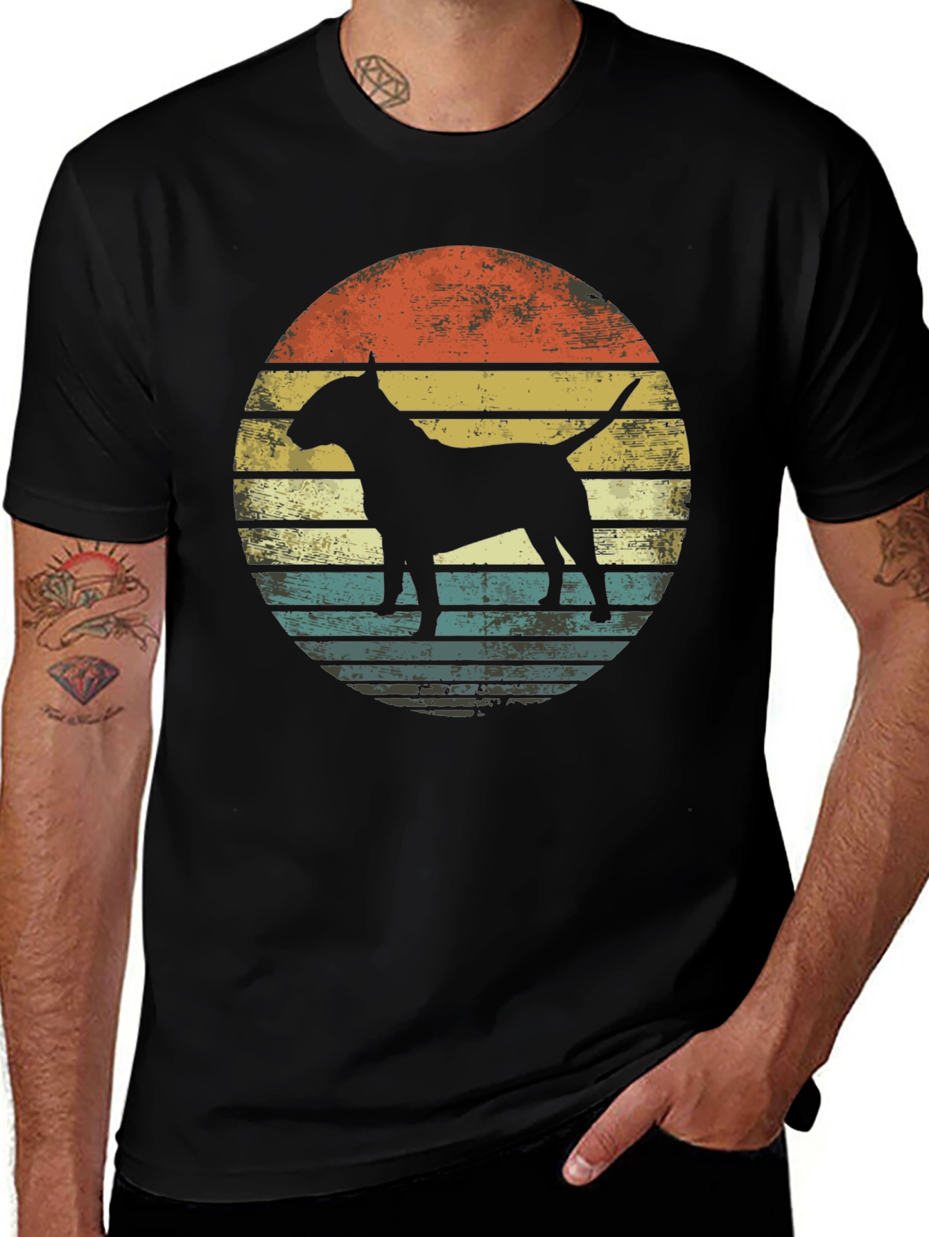 Retro Bull Terrier Graphic Tee