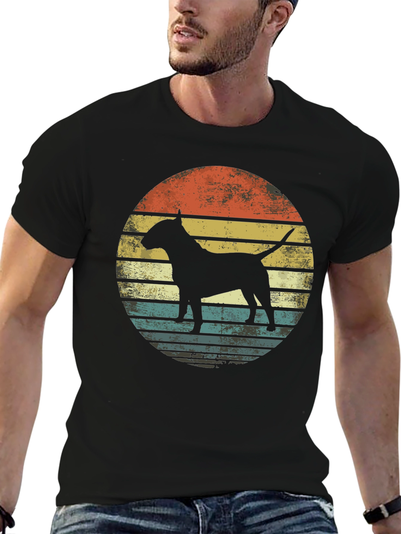 Retro Bull Terrier Graphic Tee