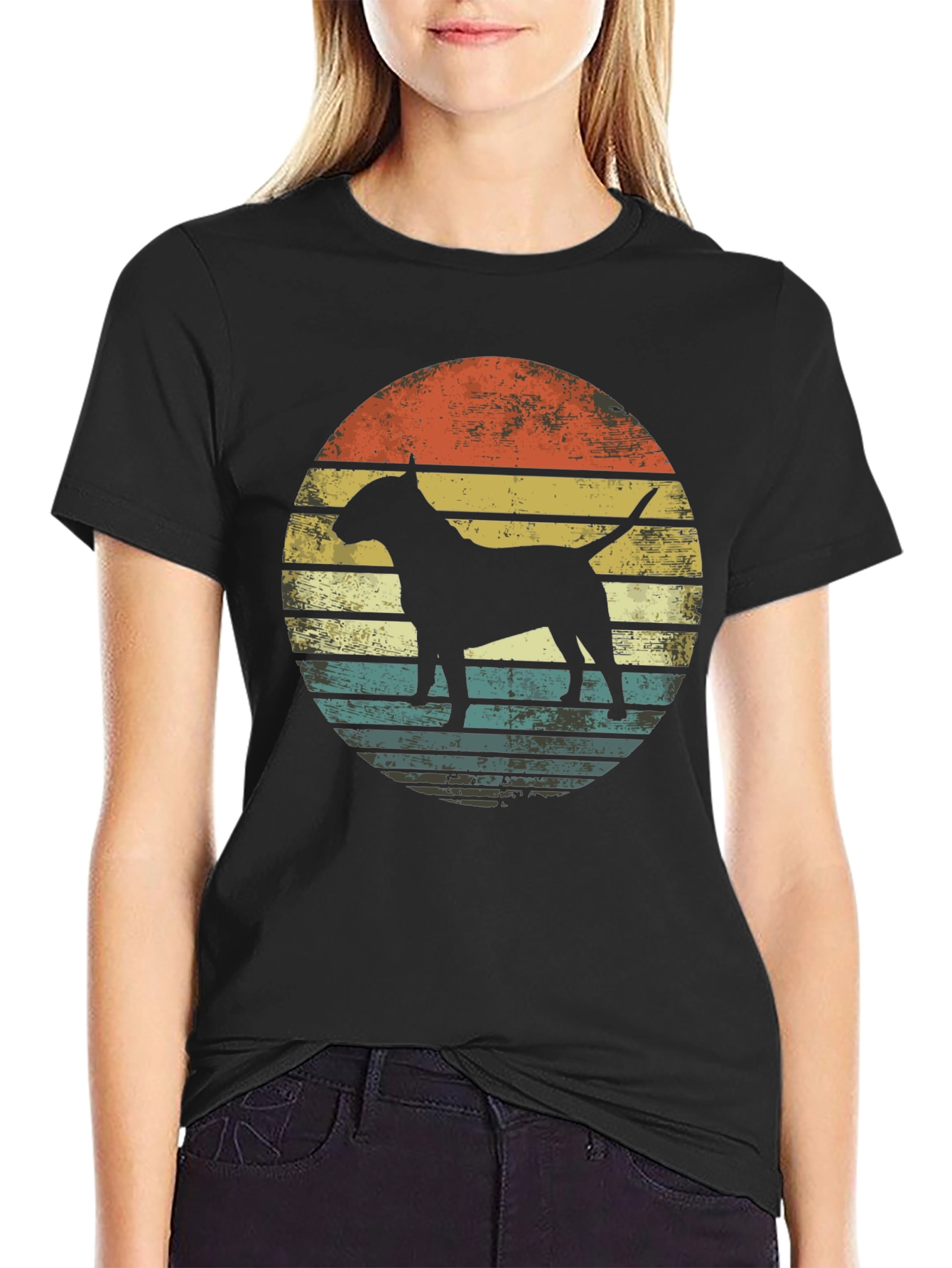 Retro Bull Terrier Graphic Tee