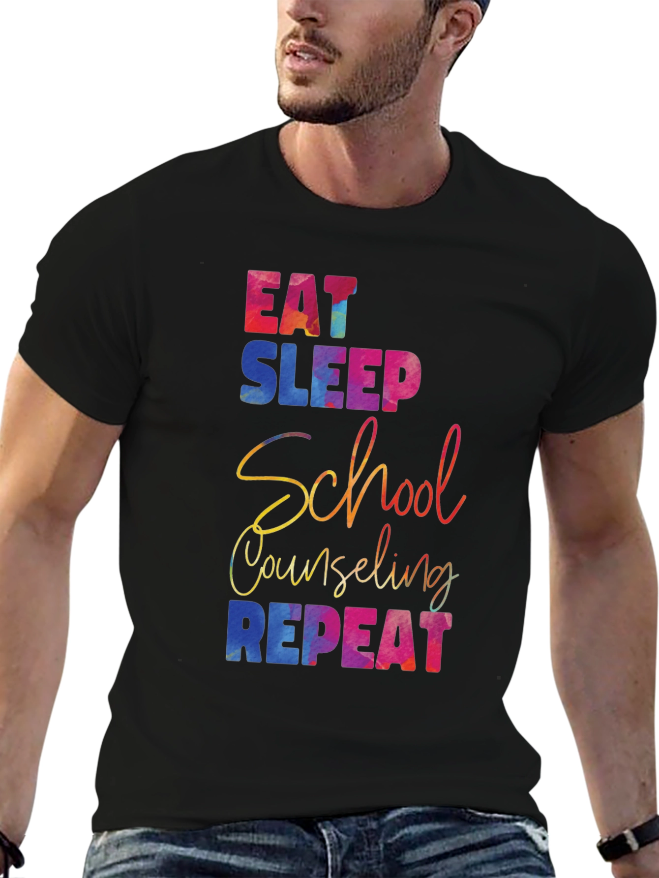 Eat Sleep School Counseling Repeat T-Shirt