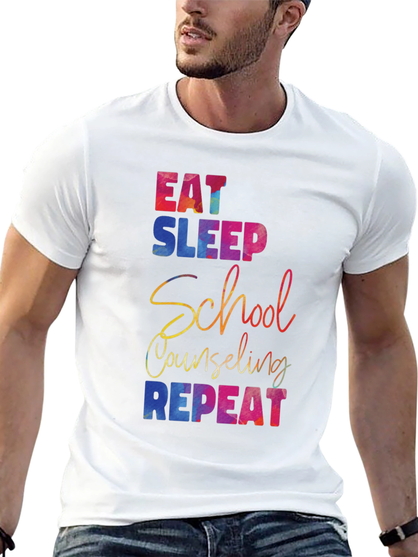 Eat Sleep School Counseling Repeat T-Shirt