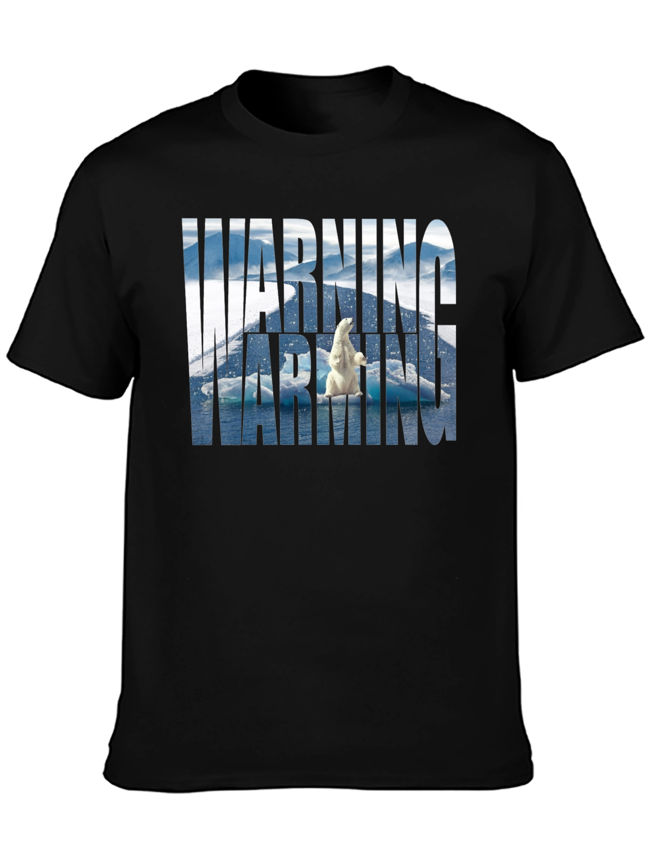 Warning Polar Bear Tee - Global Warming Awareness