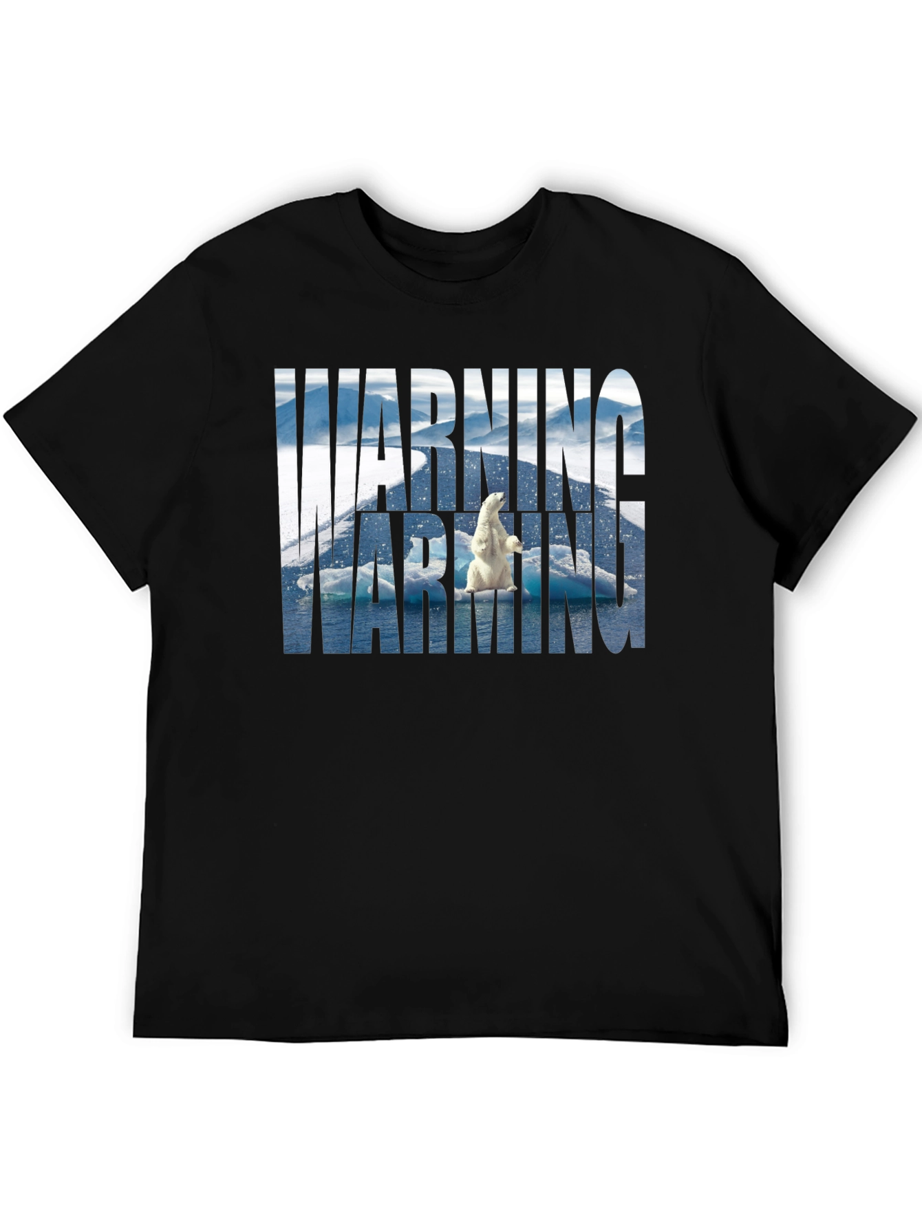 Warning Polar Bear Tee - Global Warming Awareness