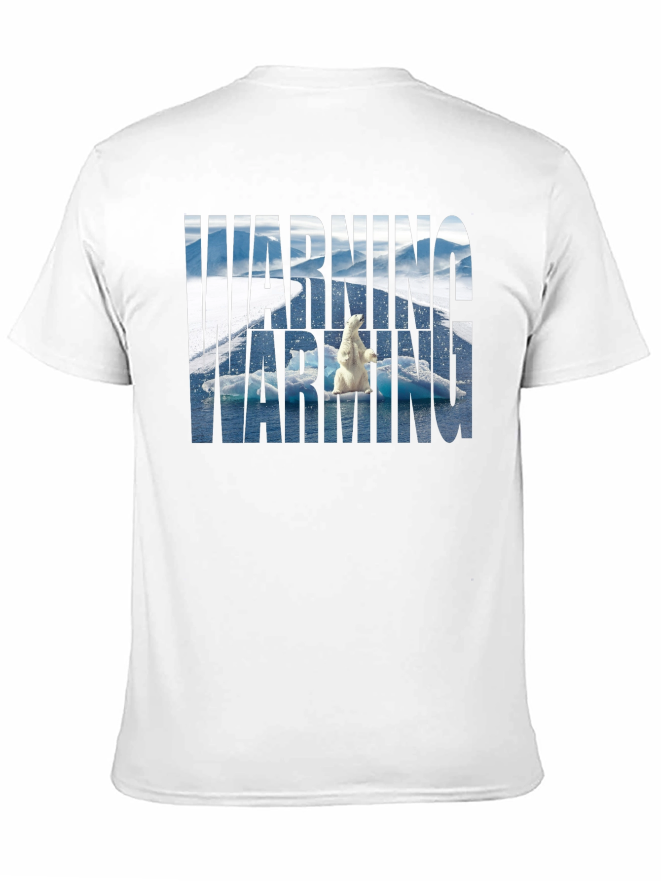 Warning Polar Bear Tee - Global Warming Awareness