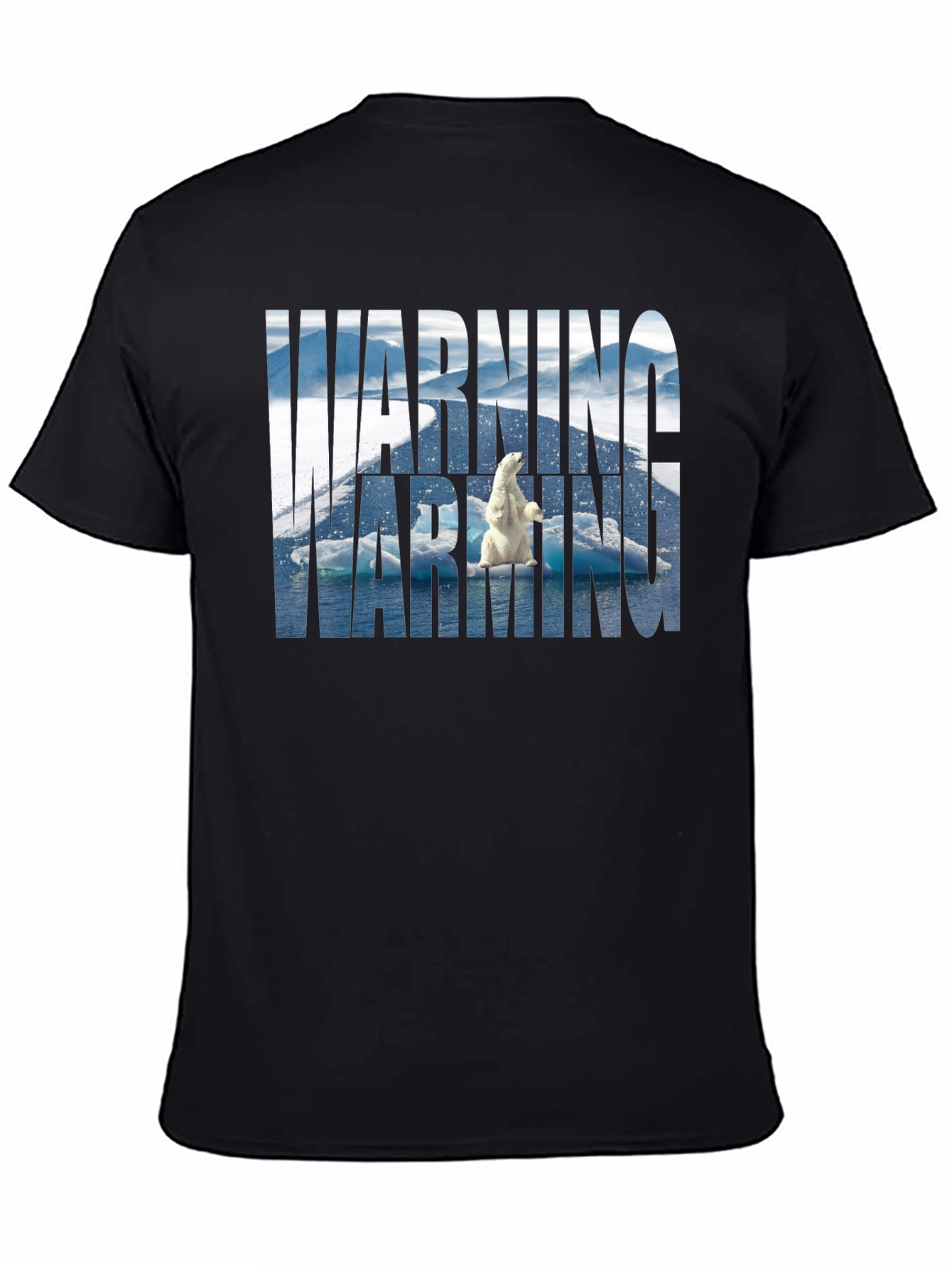 Warning Polar Bear Tee - Global Warming Awareness