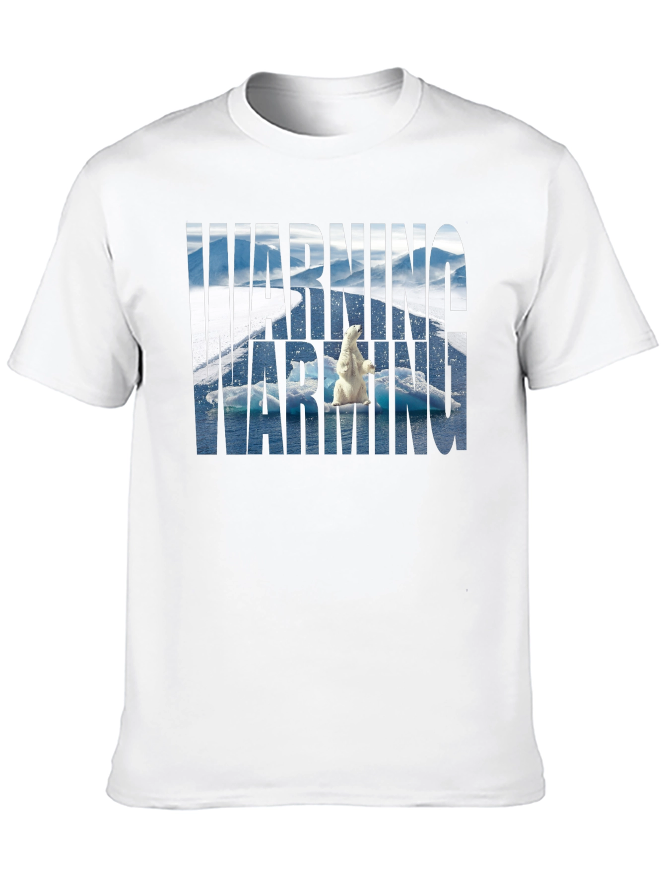 Warning Polar Bear Tee - Global Warming Awareness