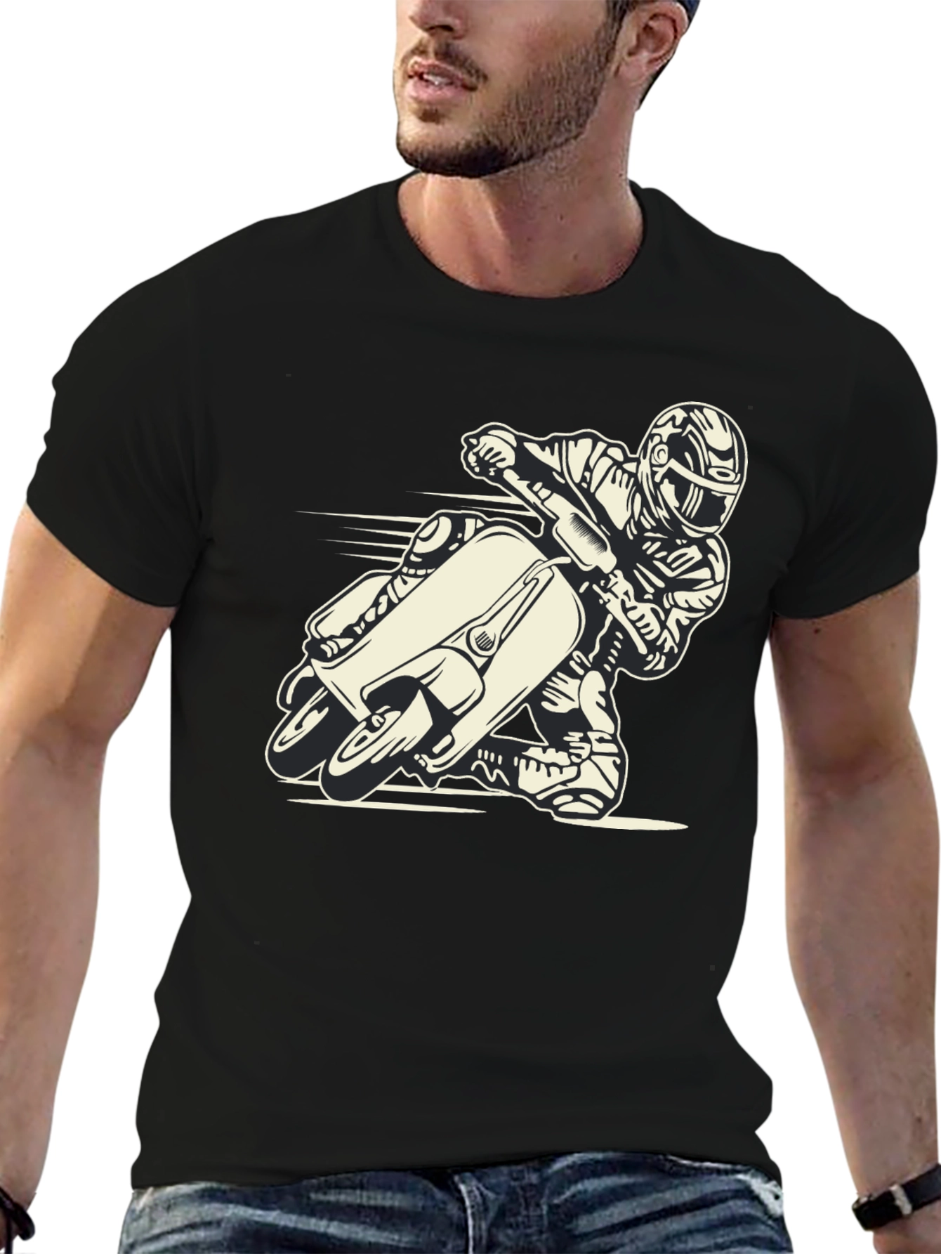 Motorcycle Rider Graphic Tee