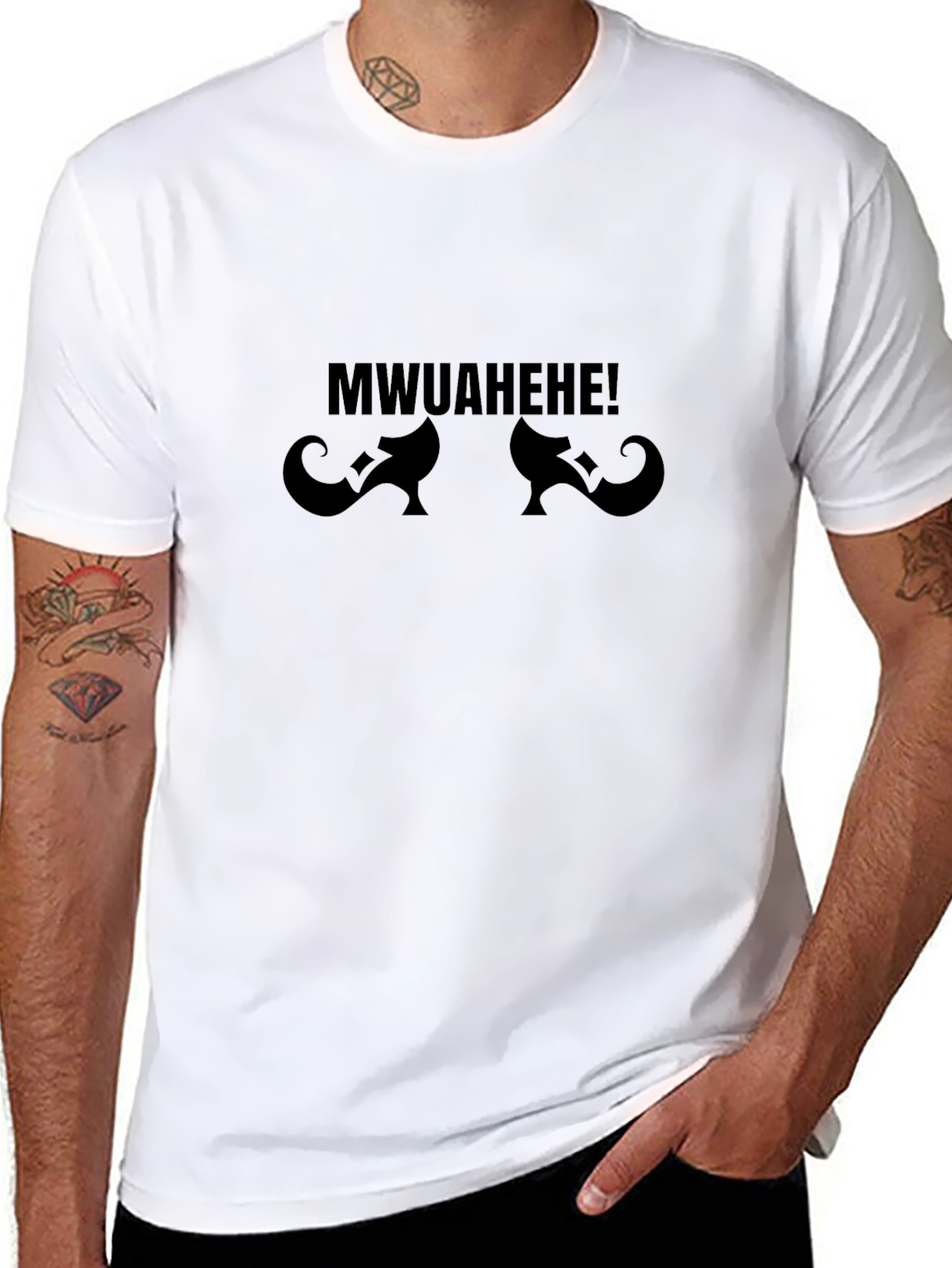 Mwuahahe! Wicked Witch Shoes Black Graphic Tee