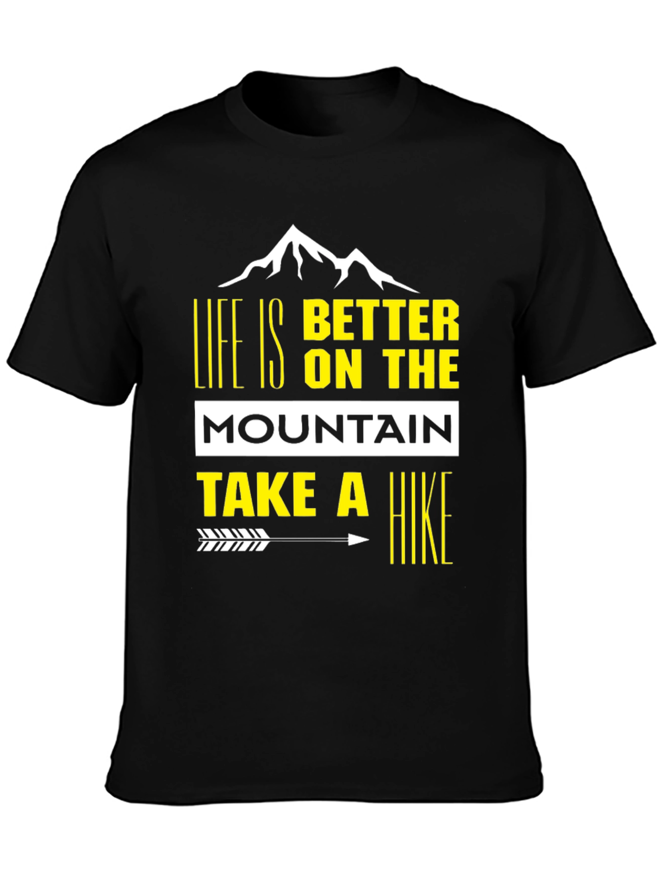 Life is Better on the Mountain Black Tee