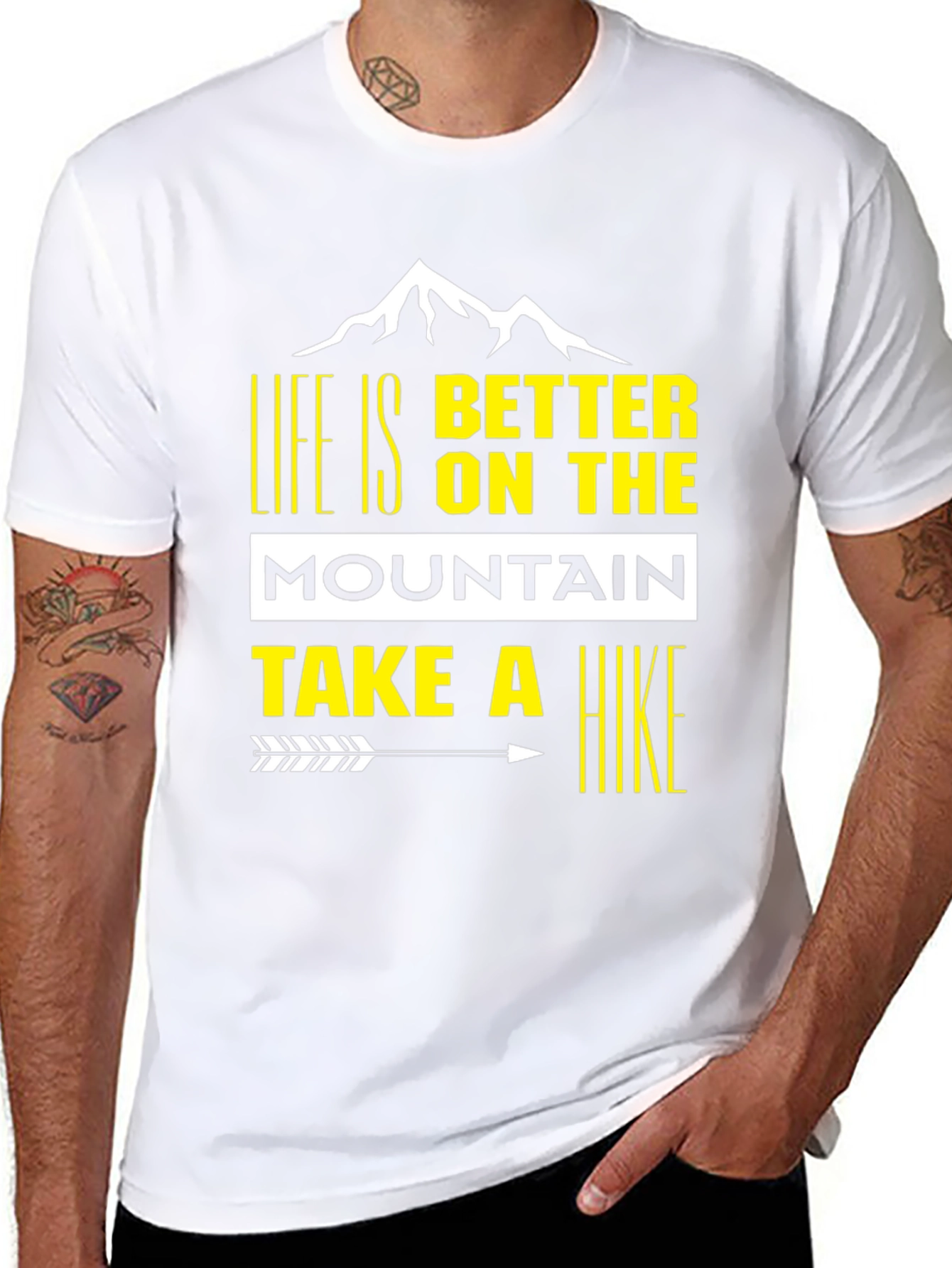 Life is Better on the Mountain Black Tee