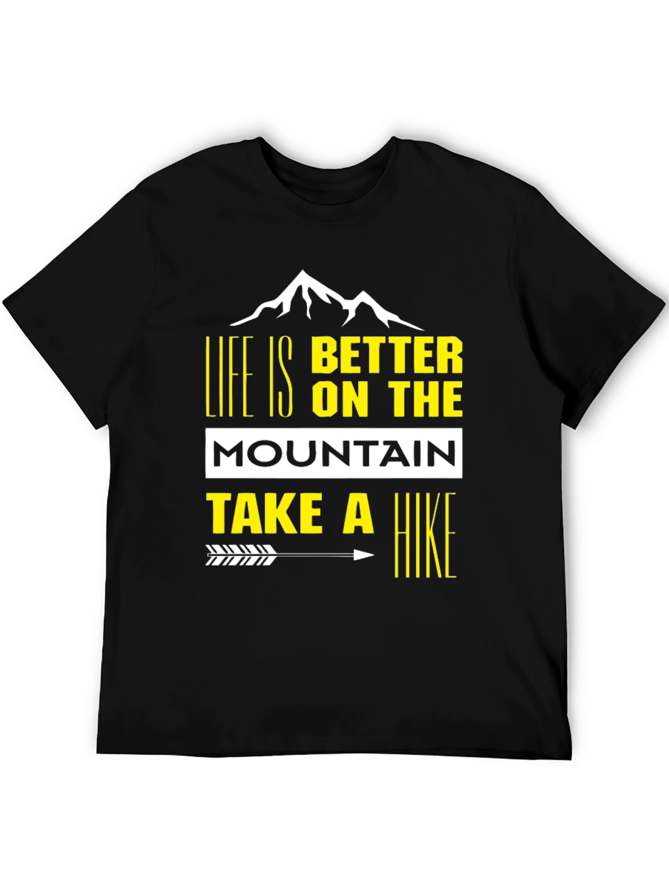 Life is Better on the Mountain Black Tee