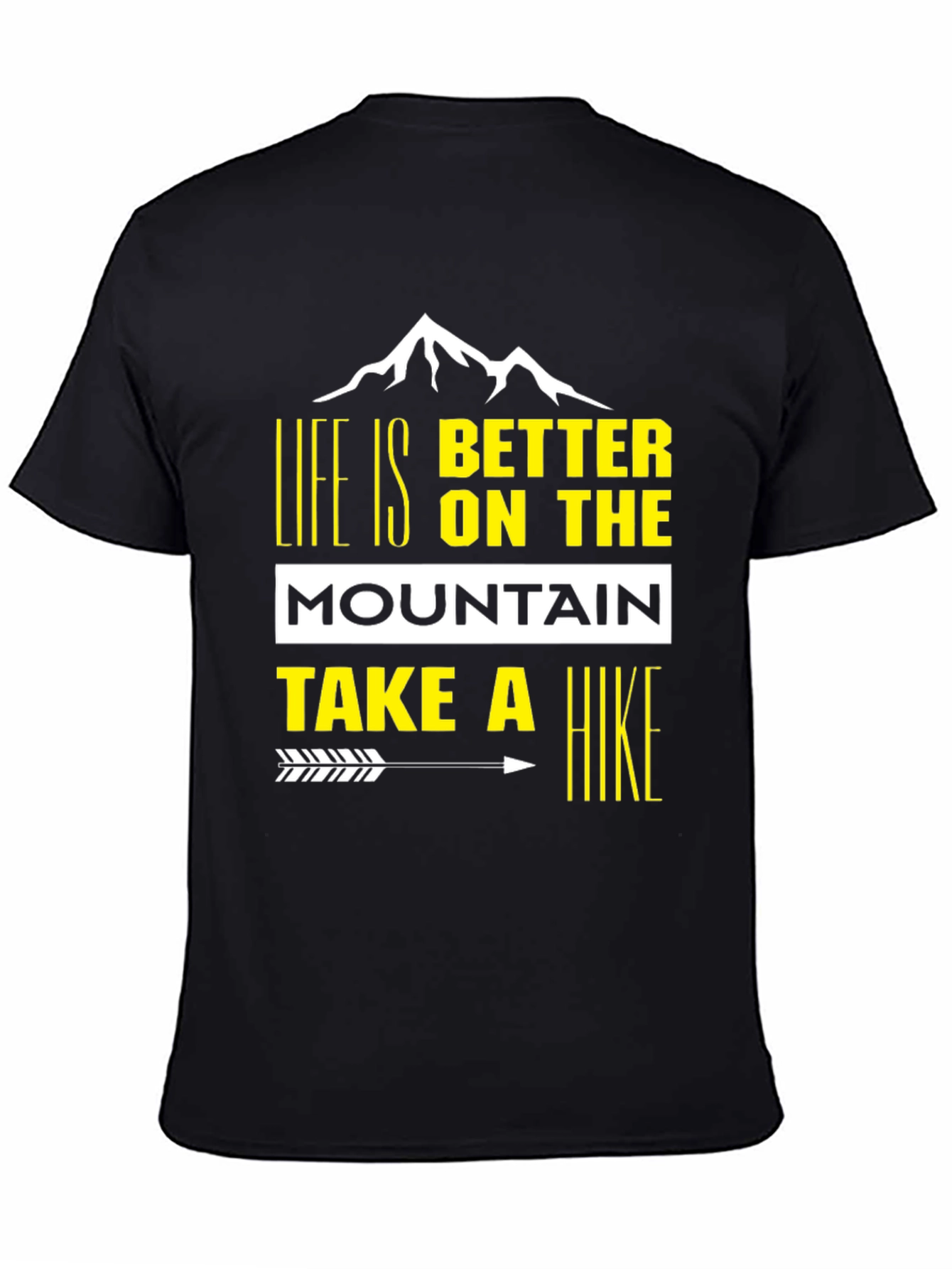 Life is Better on the Mountain Black Tee