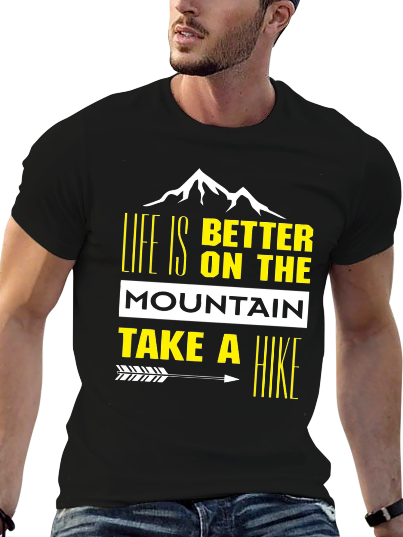 Life is Better on the Mountain Black Tee