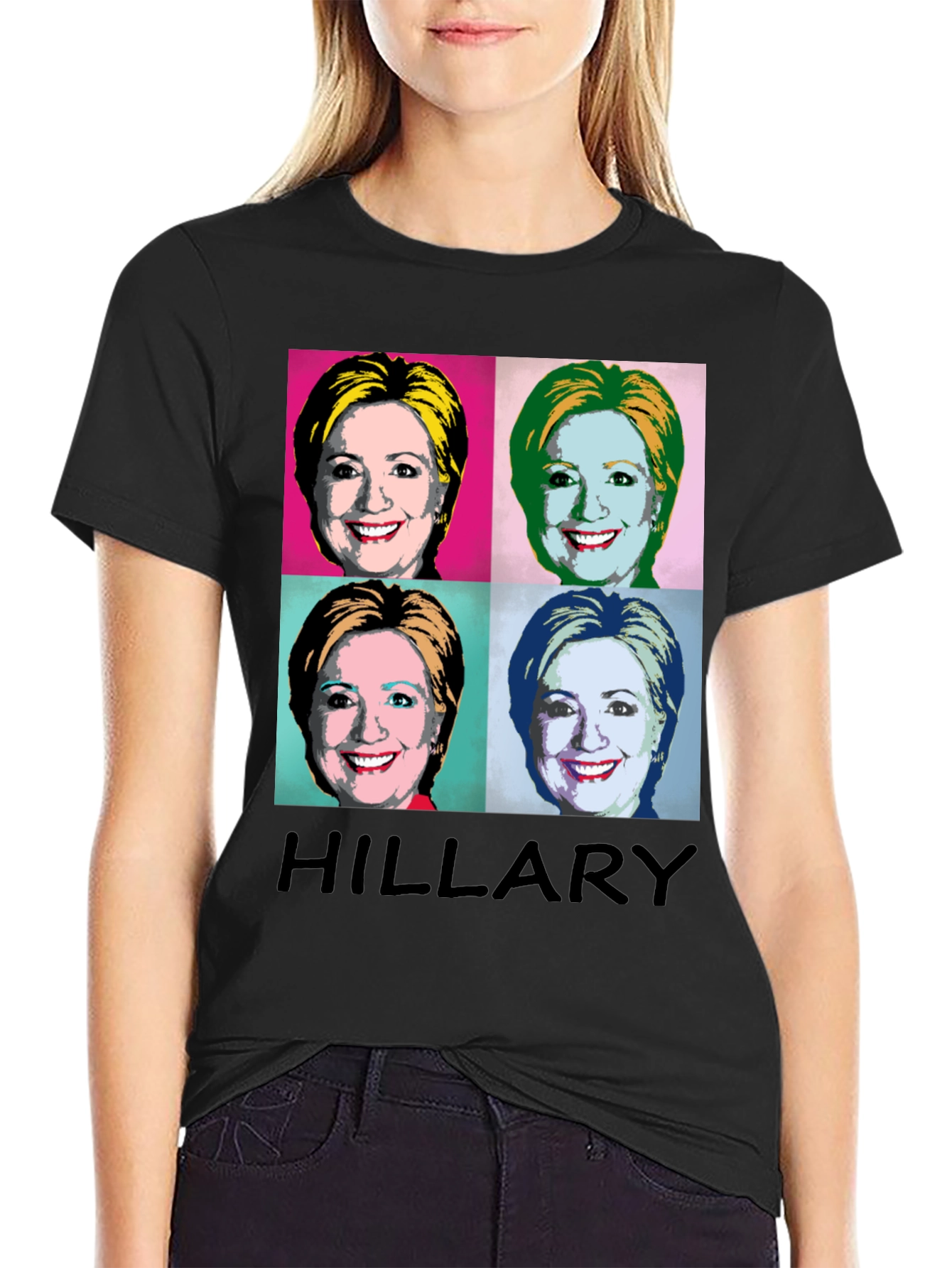 Hillary Warhol Pop Art T-Shirt - Political Statement Tee