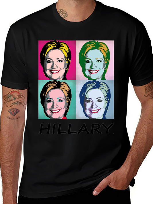 Hillary Warhol Pop Art T-Shirt - Political Statement Tee