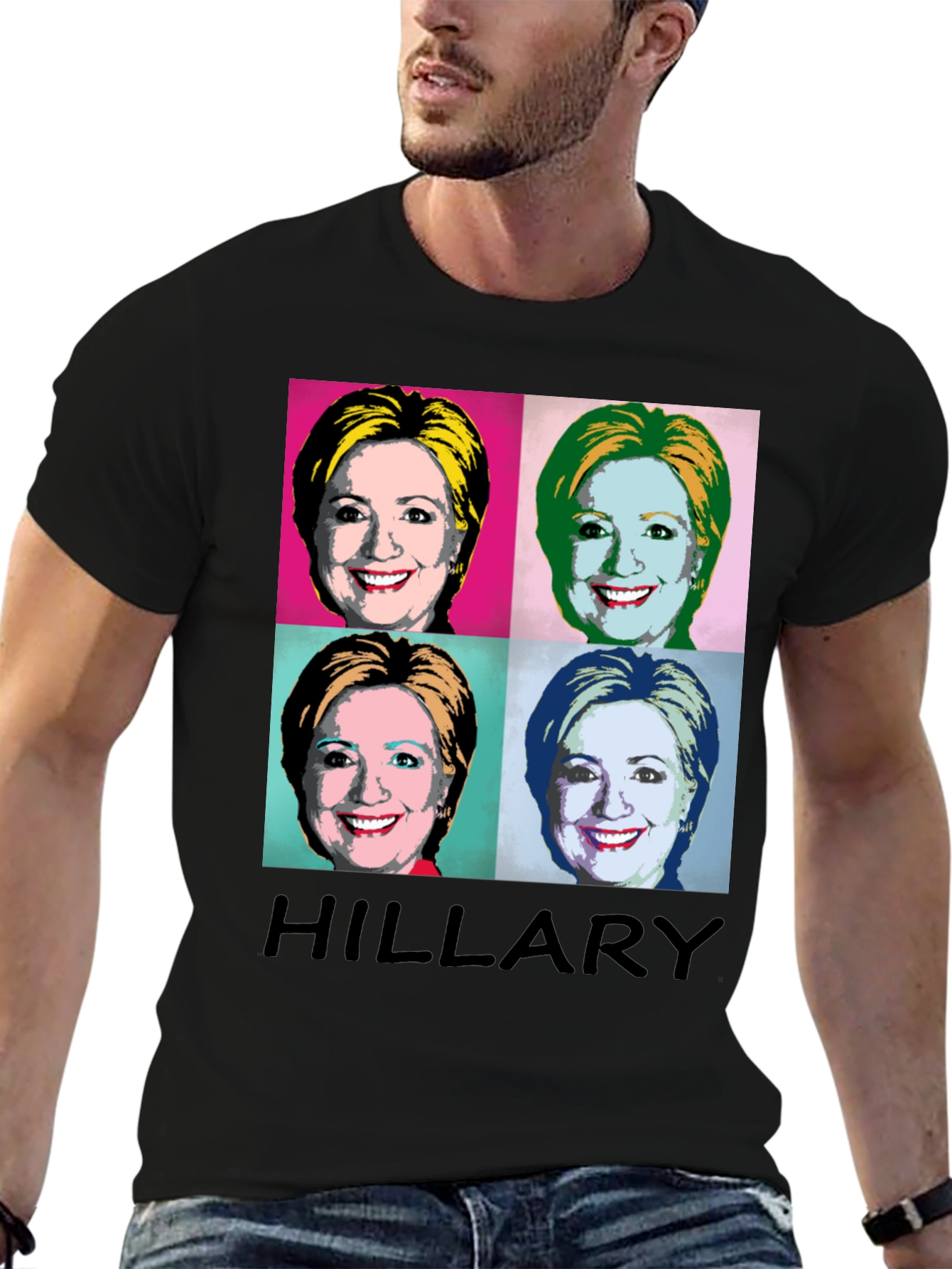 Hillary Warhol Pop Art T-Shirt - Political Statement Tee