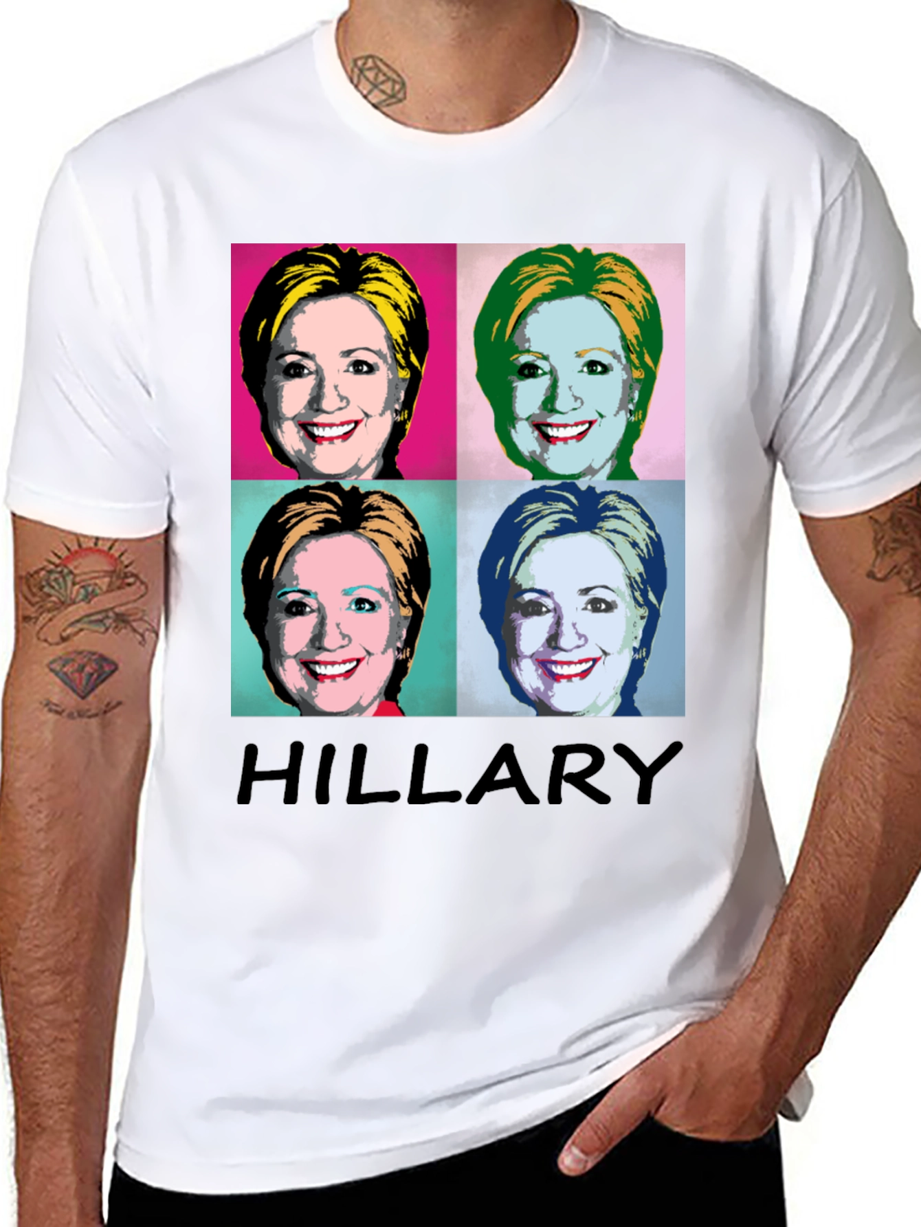 Hillary Warhol Pop Art T-Shirt - Political Statement Tee