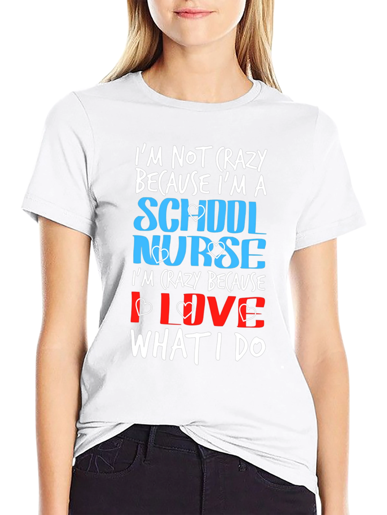 School Nurse Crazy Love T-Shirt