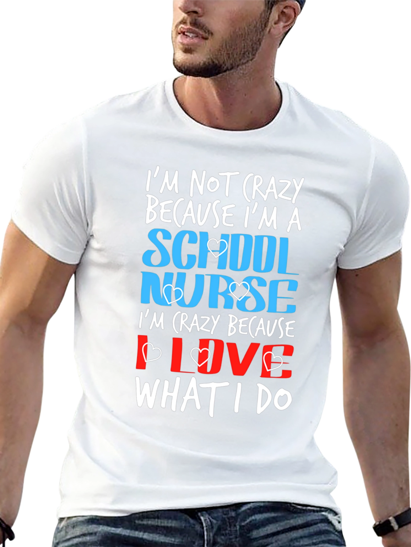 School Nurse Crazy Love T-Shirt
