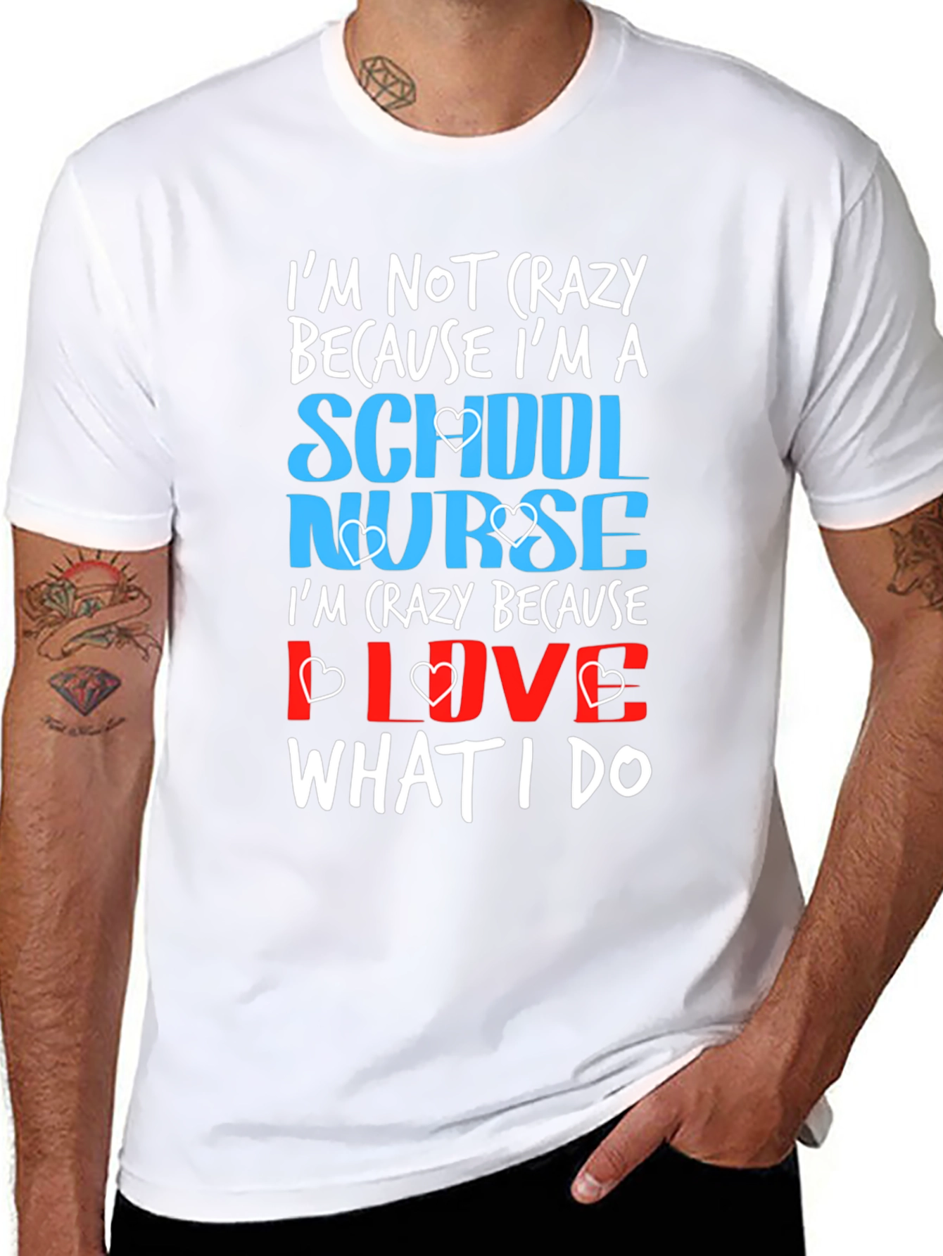 School Nurse Crazy Love T-Shirt