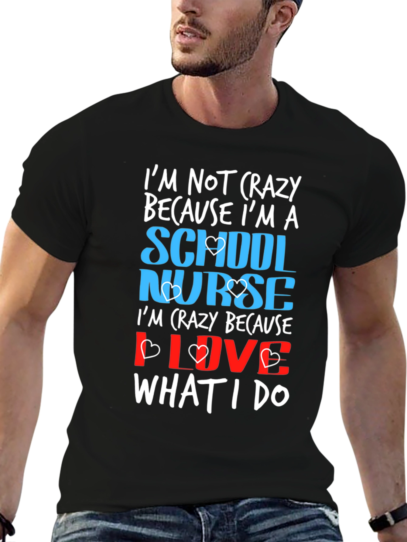 School Nurse Crazy Love T-Shirt