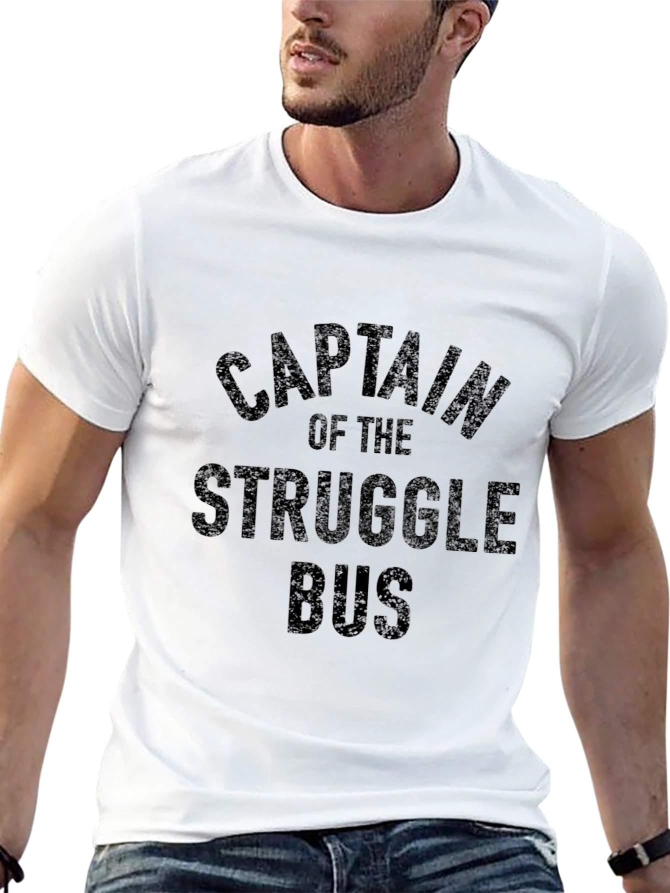 Captain of the Struggle Bus Graphic T-Shirt