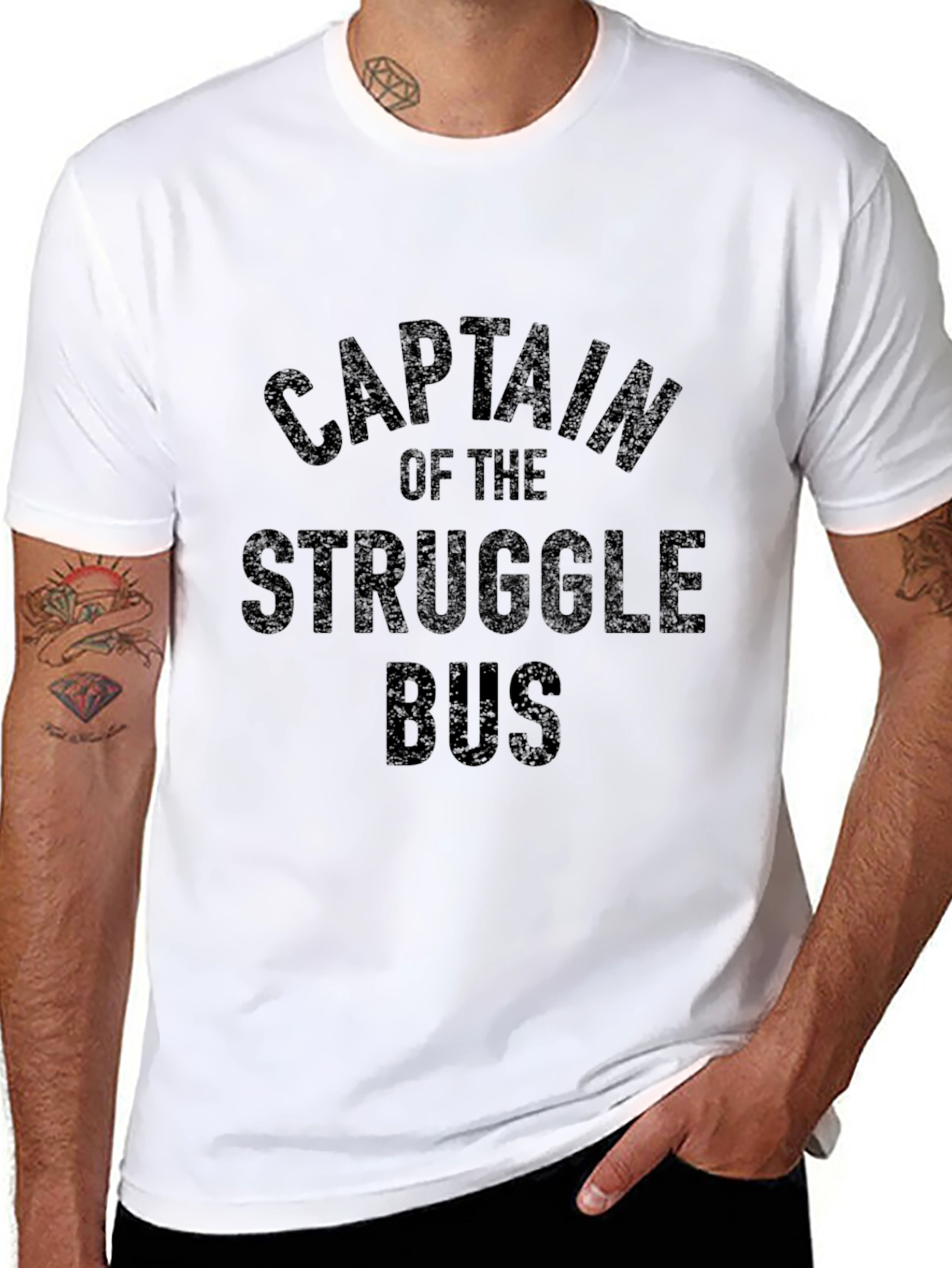 Captain of the Struggle Bus Graphic T-Shirt