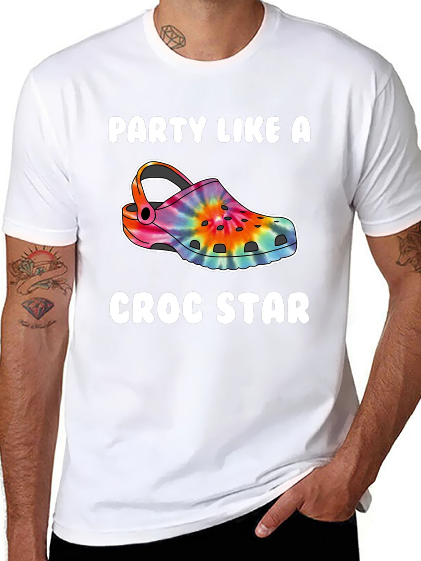 Party Like A Croc Star Graphic T-Shirt