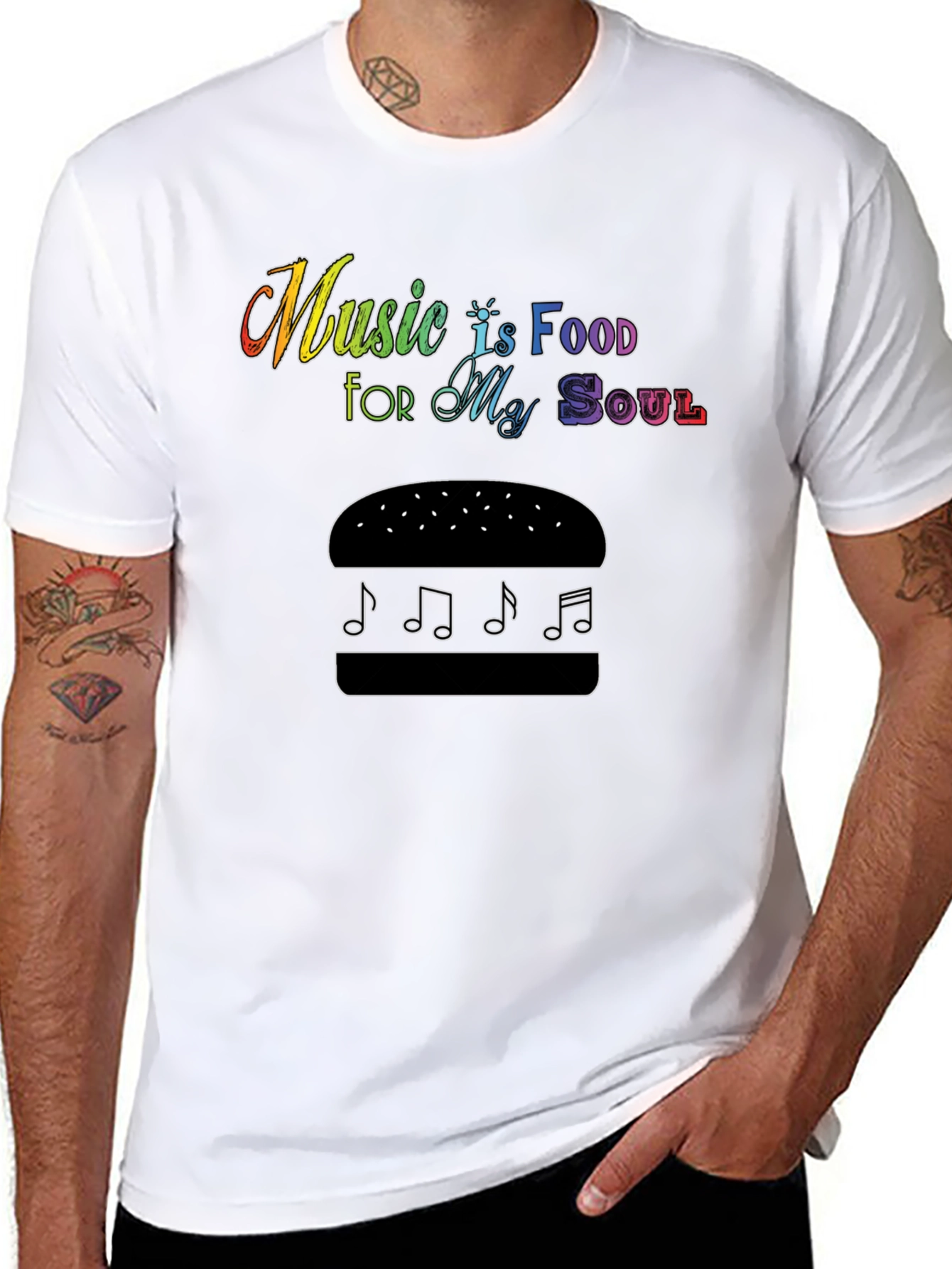 Music is Food for My Soul Graphic Tee