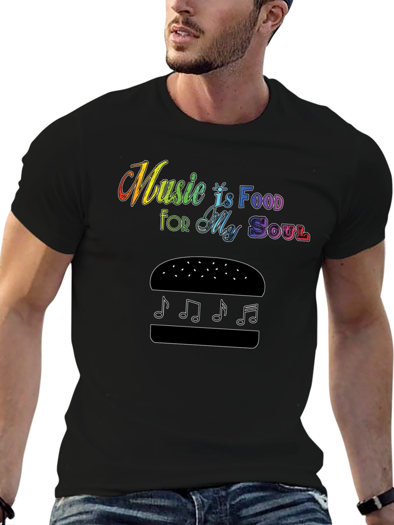 Music is Food for My Soul Graphic Tee