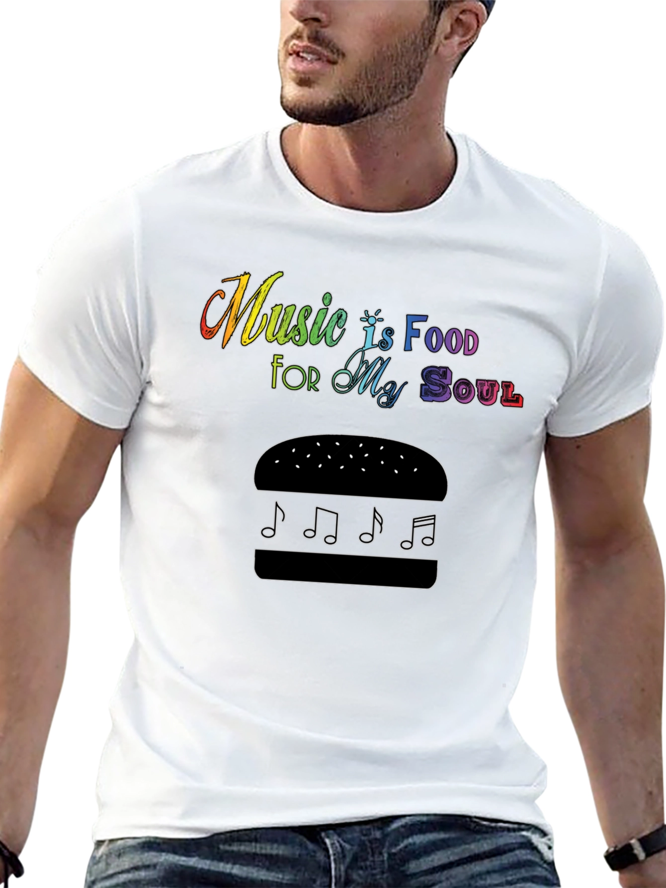 Music is Food for My Soul Graphic Tee
