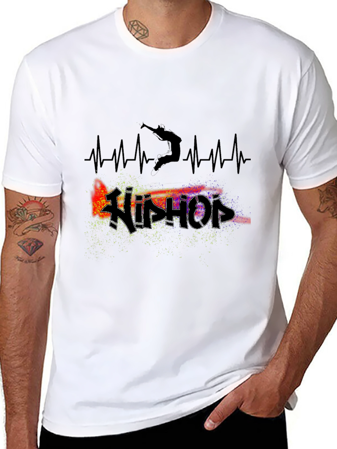Hip Hop Heartbeat Graphic Tee