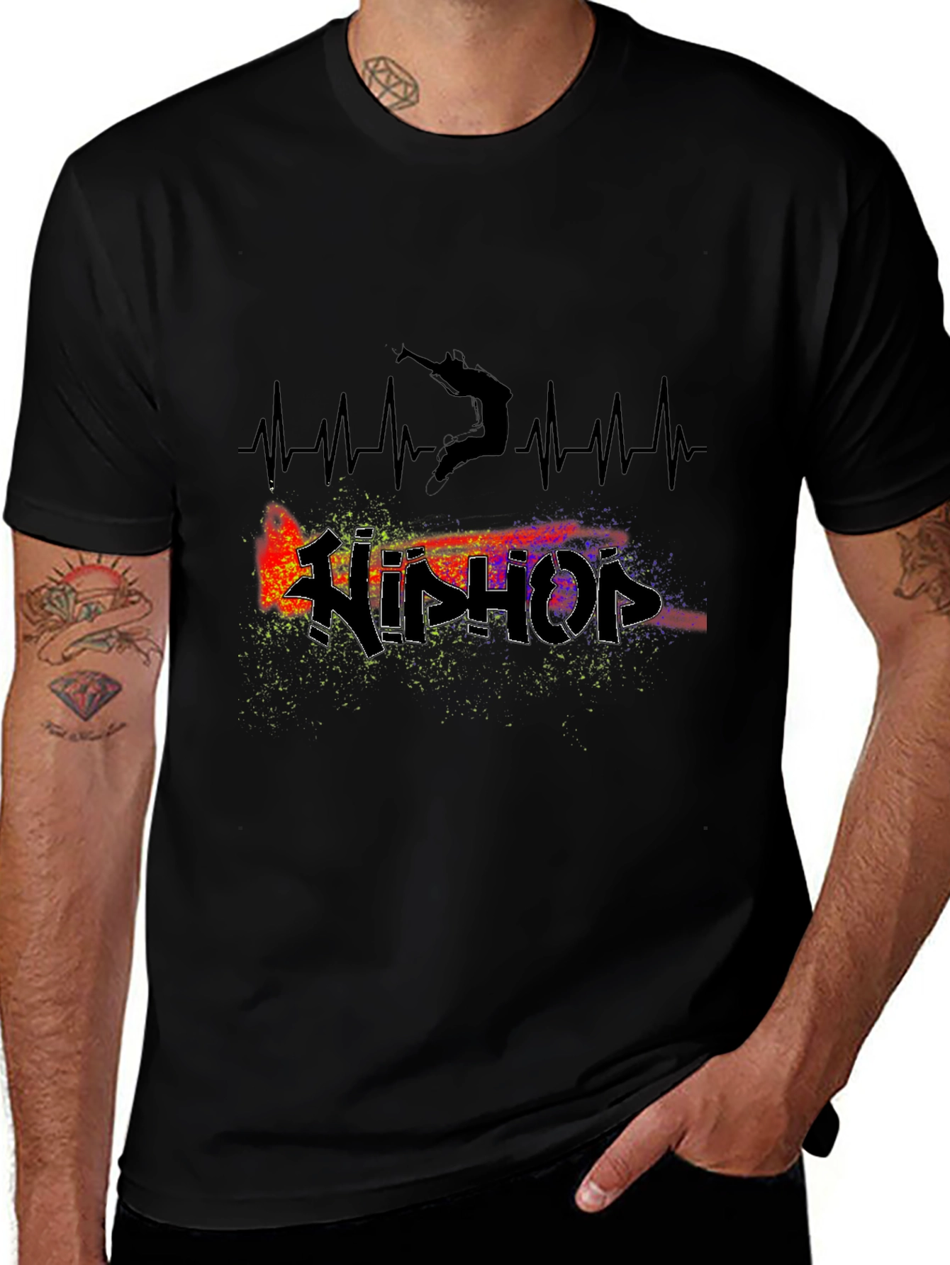 Hip Hop Heartbeat Graphic Tee