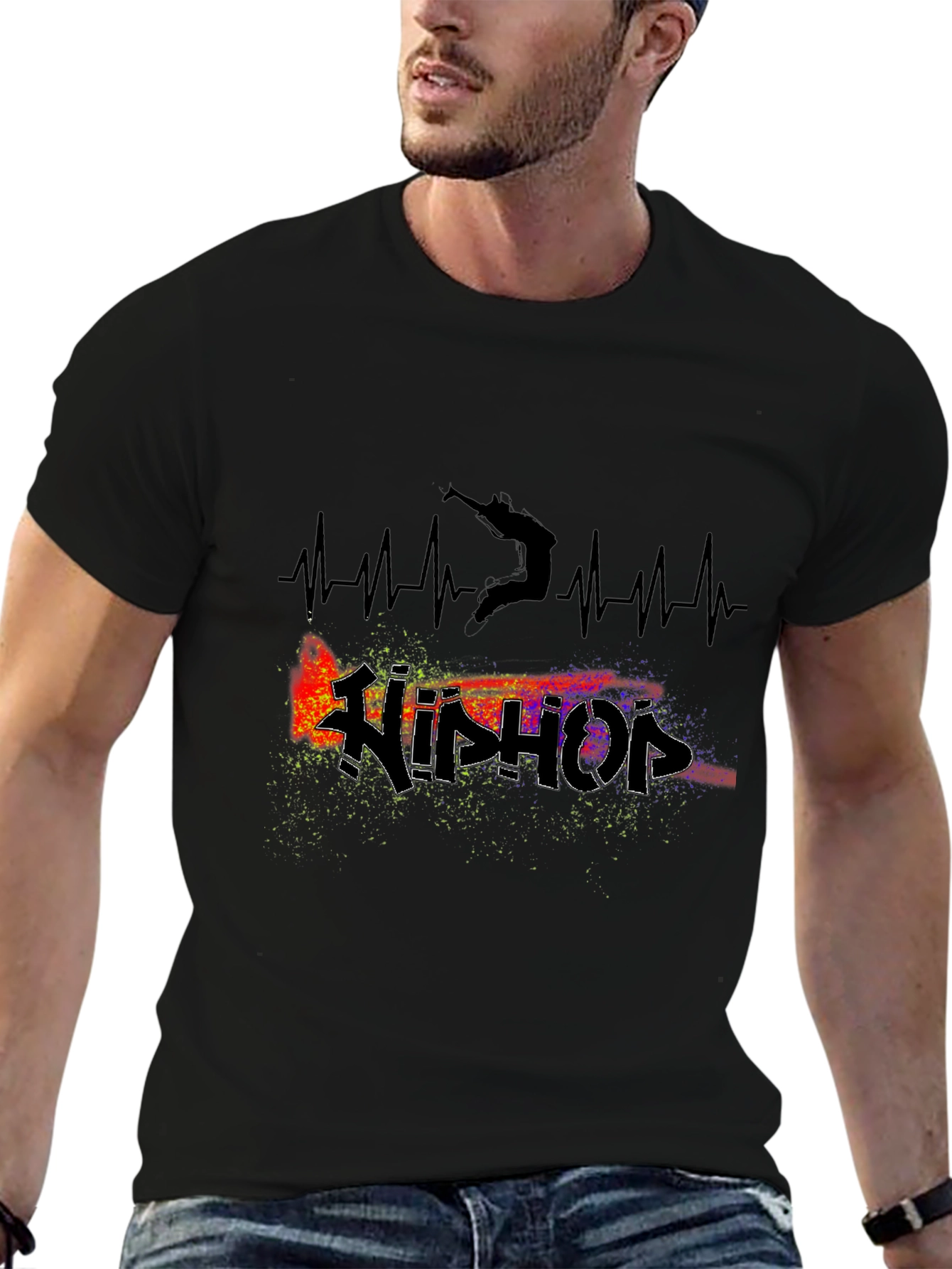 Hip Hop Heartbeat Graphic Tee
