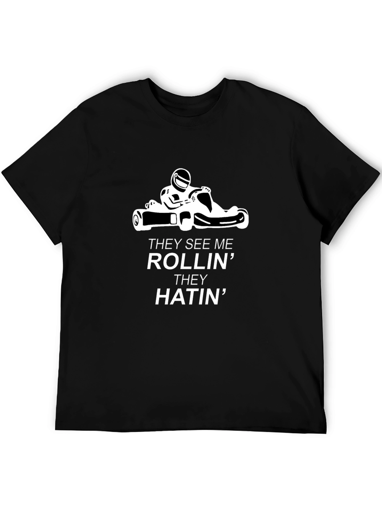 Rollin Hatin Go-Kart Black Tee