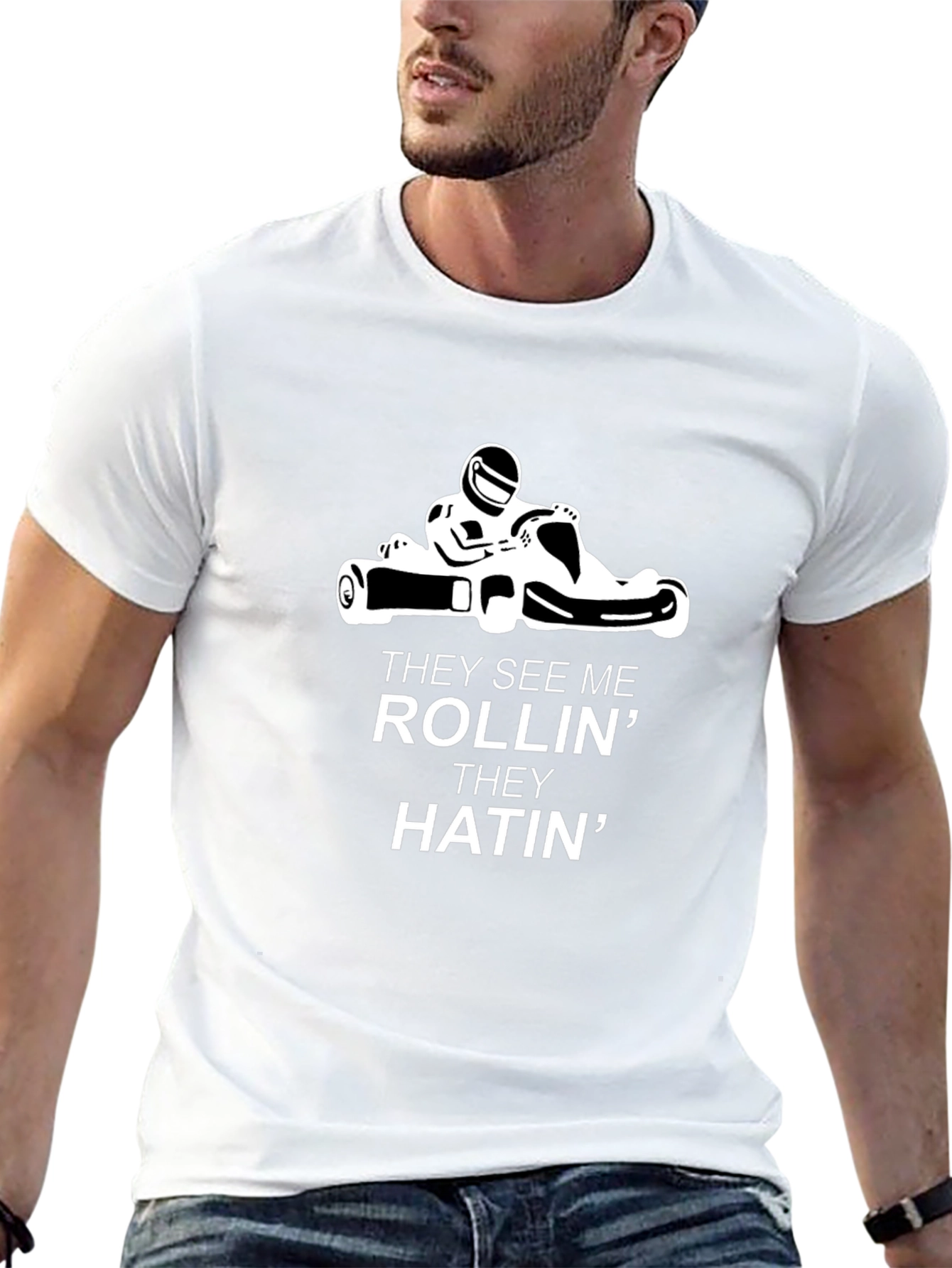 Rollin Hatin Go-Kart Black Tee