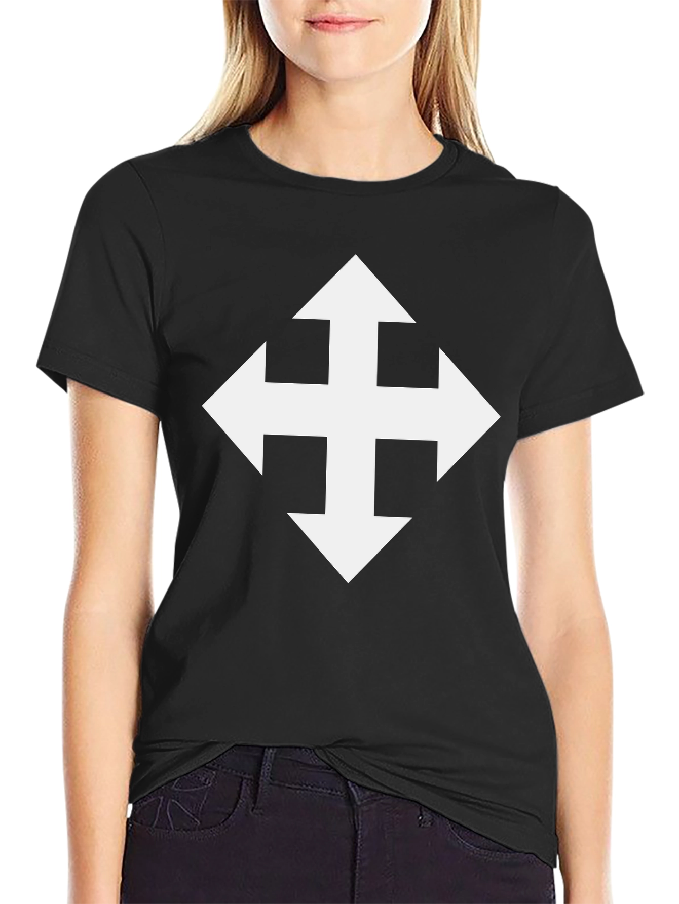 Arrow Directions Graphic Tee - Black
