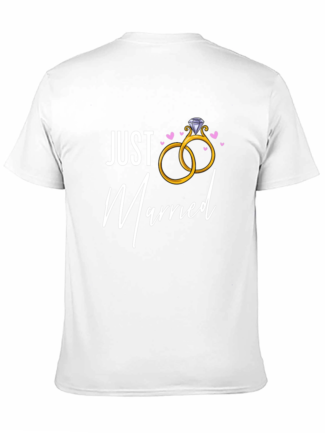Just Married Rings Graphic Tee