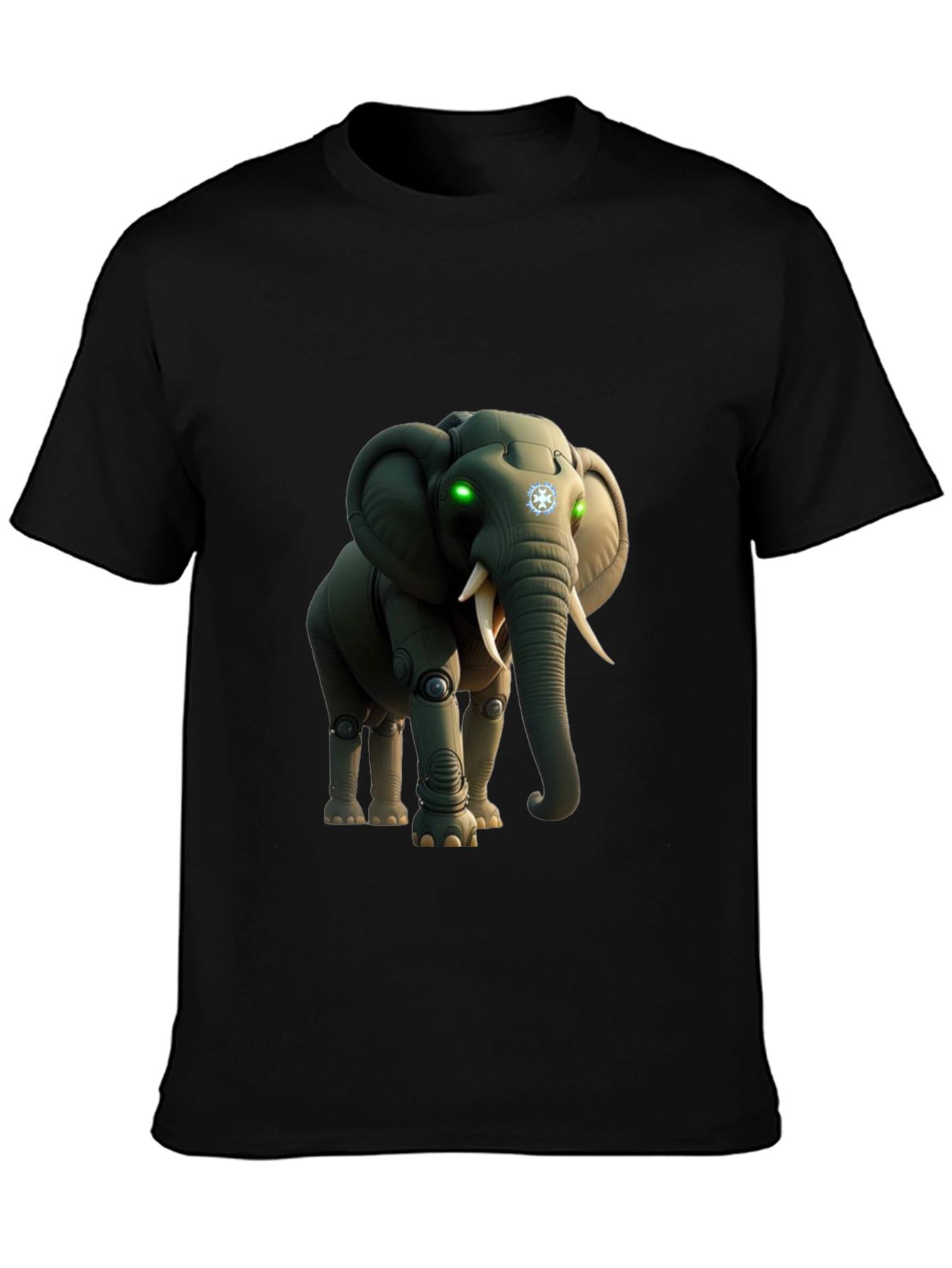 Robotic Elephant Graphic T-Shirt