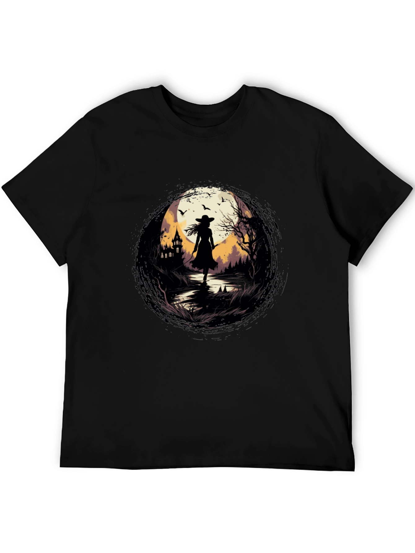 Witch Silhouette Graphic T-Shirt